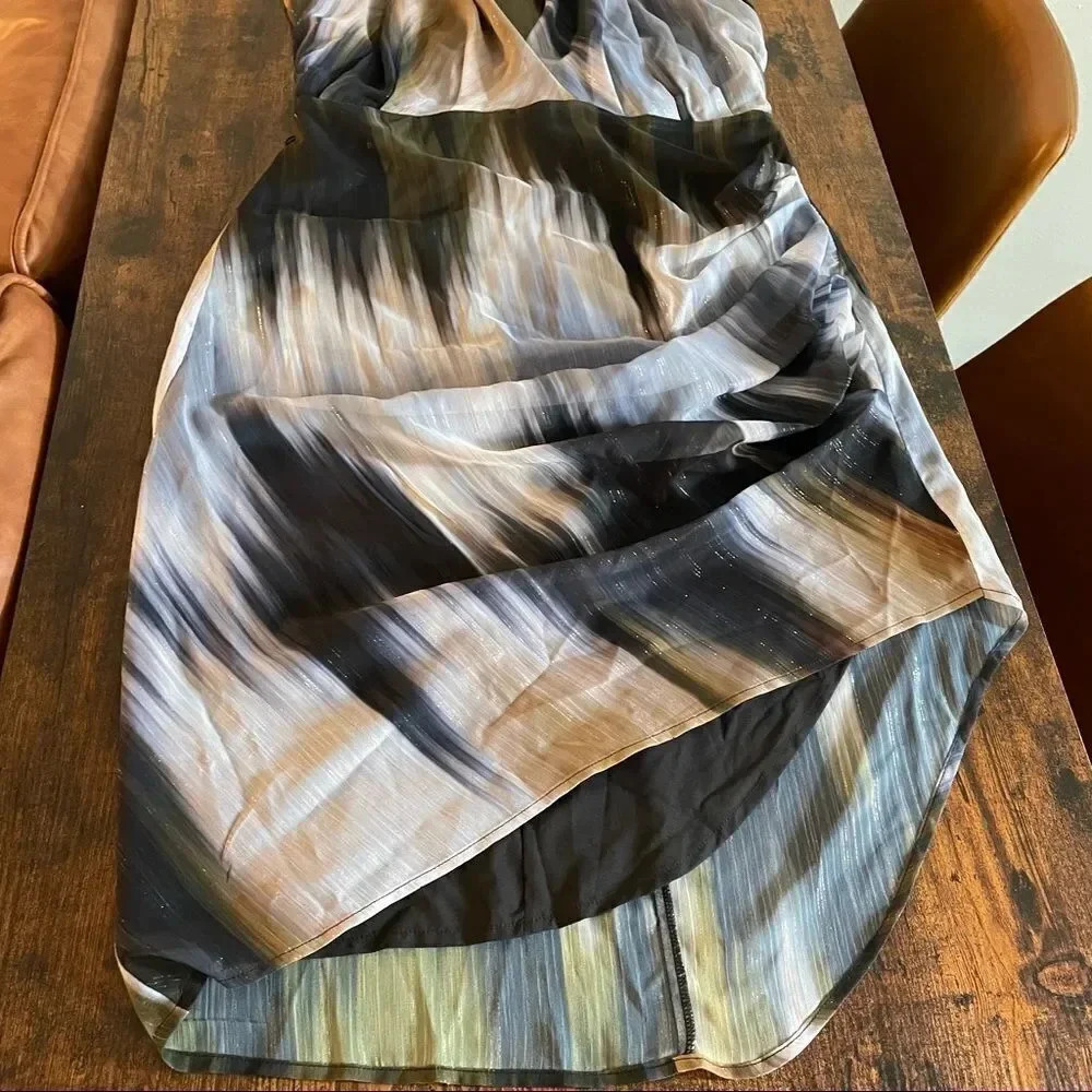 ONE33 SOCIAL MULTI COLOR HALTER TOP DRESS - Picture 7 of 16
